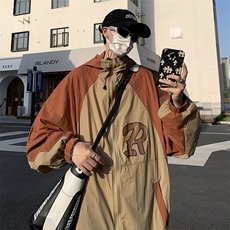 撞色防晒衣男款夏季轻薄冰丝夹克情侣大码户外皮肤衣冲锋衣外套潮，男装夹克，星座512-3