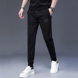 S3038钱塘2020-2春秋薄款时尚休闲百搭简约中青年男士卫裤P72图片
