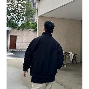 26春装新款美拉德立领飞行夹克boxy廓形休闲百搭外套上衣开衫外套图片