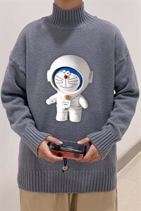 M18233-P45加绒款-P65半高领毛衣男士大码针织衫男毛线衣男,男装针织衫/毛衣,电商A040