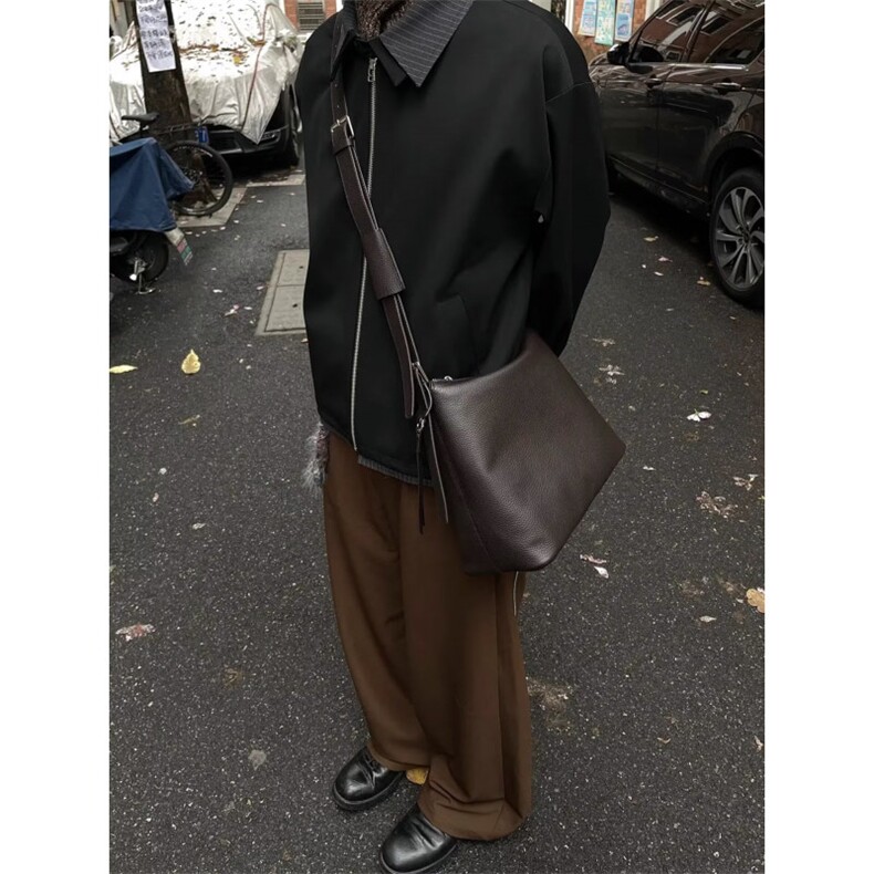 翻领高级感外套男款美式小众cleanfit痞帅休闲夹克,男装夹克,星座506A