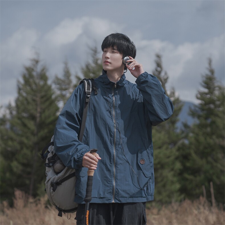 B225-W8563-P73-X98-材质-聚酯纤维-山系冲锋衣户外防嗮服,男装夹克,电商B225