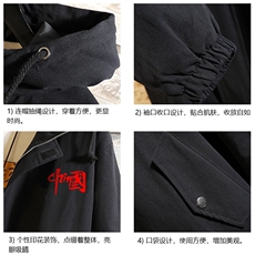 JK41276-P85加棉款-P115纯棉连帽夹克男士大码工装夹克男砖墙，男装夹克，电商A040A