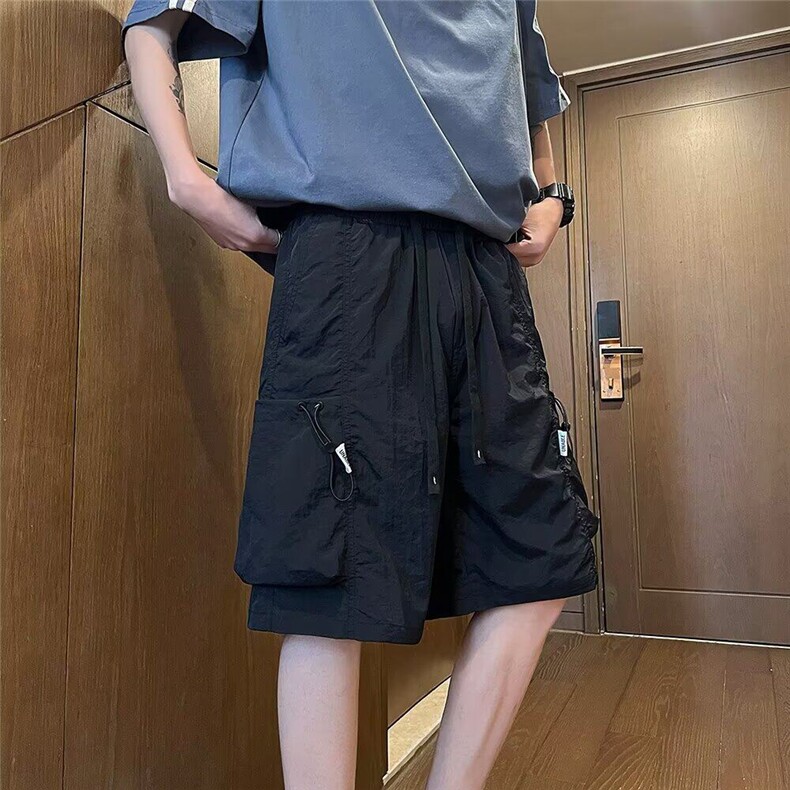 V044-P35夏季薄款冰丝短裤大口袋休闲裤,男装牛仔裤,星座911-1
