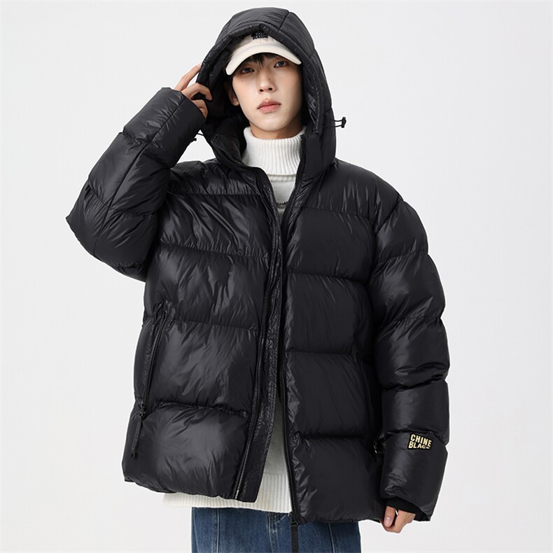 GENIOLAMODE加厚保暖90白鸭绒羽绒服男士2025冬季宽松连帽外套潮,男装棉衣,星座914-4