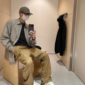 男长袖日系复古衬衫简约新款潮CS214-P47图片