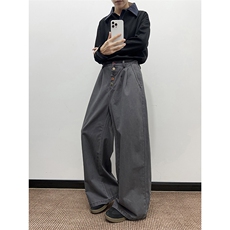 美式潮牌休闲工装裤男女宽松垂感vintage直筒裤K129-P53，男装工装外套，星座308B-2