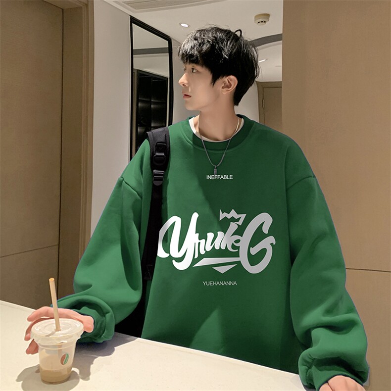 抖音供货、复合重磅360克现货圆领卫衣宽松D223A-YL2366-特P28,男装卫衣,电商019-1
