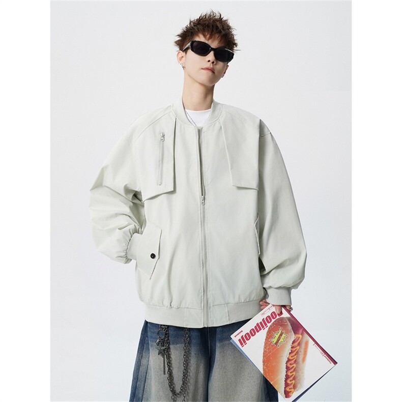 电商DSA028-JK2408特P45新款个性设计立领夹克男潮流外套，男装夹克，电商A028