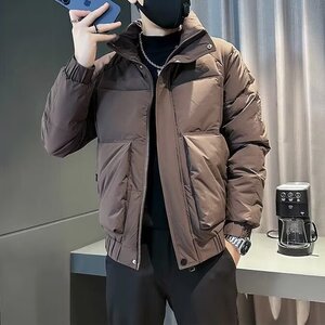 网图 秋冬季痞帅棉衣男款高级感棉服2025新款修身潮流棉袄外套图片