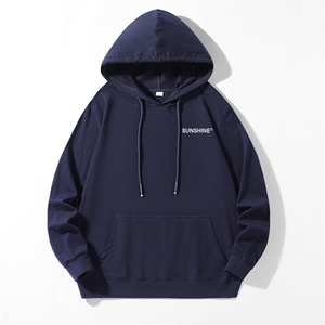 280克新情侣休闲运动连帽卫衣支持印花纯棉秋季17色M-5XL A8001图片