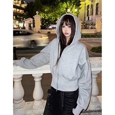 秋季美式小众设计钉珍珠短款连帽外套女复古修身黑色夹克WY206，男装夹克，星座1116A（原606A-3）