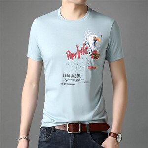短袖T恤男夏季2023新款百搭圆领休闲中青年男装上衣体恤衫图片