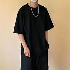 2025现货棉质短袖T恤设计感宽松休闲打底上衣A351-AT2558-P45，男装T恤，电商A351