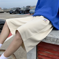 2025夏季新款港风直筒抽绳男运动沙滩休闲短裤D2011-DM153-P30，男装牛仔裤，电商D321-1