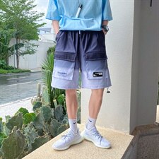 2021年夏季新款休闲裤男港风工装潮牌短裤中性风DS-C407-2029-P40，男装休闲裤，电商C323-1