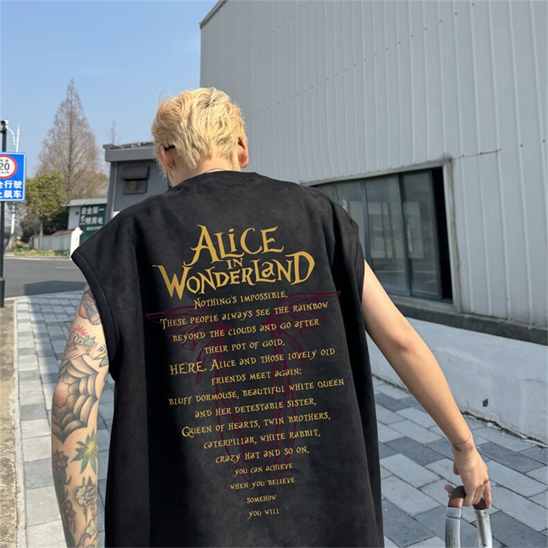 麂皮绒背心坎肩男T恤美式港风潮JB455-特P19控38,男装背心/马甲,电商B370