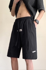 DK205P35港风纳米皱运动冰丝休闲裤高街五分裤宽松直通短裤，男装休闲裤，星座1204-3