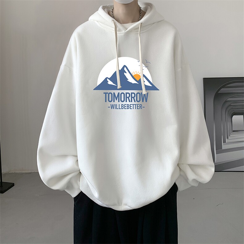 连帽卫衣男大码运动服帽衫外套WY2235-P35 加绒款-P40图片