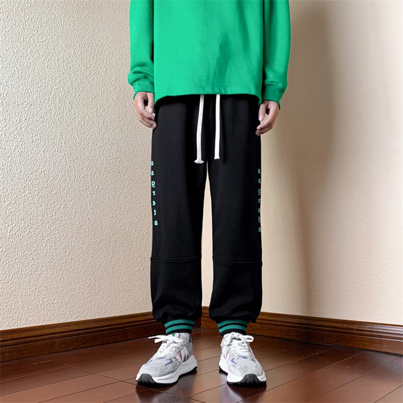 秋季新款男百搭港风红地板卫裤K3215-P40控78图片