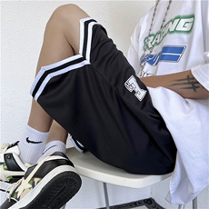 篮球裤男宽松速干透气五分裤跑步短裤潮流拼边运动裤DK0744-P28，男装休闲裤，星座308B-1
