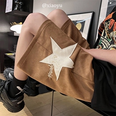 XZ616夏季新款麂皮绒星星刺绣休闲五分裤短裤TY826P45控55，男装休闲裤，星座512A（原616）