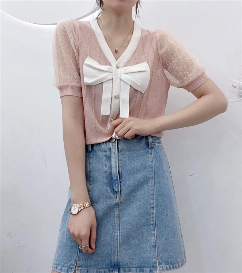 夏装新款蝴蝶结，其它，蓝涩萱(3F)