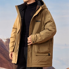 2025男士新款冬季中长款连帽羽绒服外套YR6016P295，男装羽绒服，星座218-2