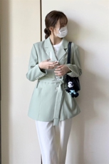 时尚西服韩版修身显瘦203-9113-P125-K178，女装风衣，浪娴服饰