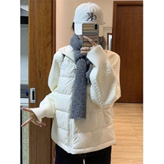针织拼接字母刺绣撞色立领棉服女冬季宽松短款面包服外套M7820，男装棉衣，星座1116A（原606A-3）