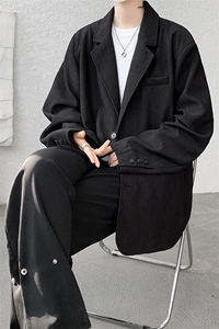 8XL-M肌理感西服美式休闲西装外套男复古痞帅高级感衣服XF002P85图片