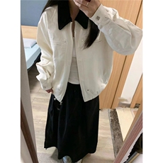J50-P95牛仔外套男女春秋款美式复古设计感宽松高级感，男装工装外套，电商B323A