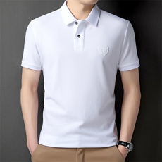 2024纯棉休闲款Polo衫男短袖夏季青年百搭T恤男上衣HP7740-P55，男装Polo衫，星座1105-3