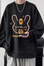 麂皮绒卫衣男大码重磅长袖t恤男JW8127-P35，男装卫衣，电商A040