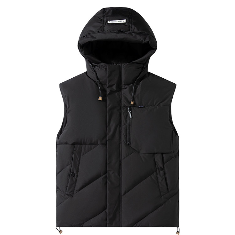 2025冬装可拆卸袖羽绒服男士高品质短款连帽加厚外套YR2411-P200,男装羽绒服,星座1210A