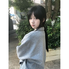 抖音得物高品质二开25秋冬美式高街结构设计POLO翻领卫衣外套W77，男装卫衣，电商A486-1