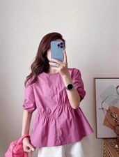 夏季新款小众设计感褶皱时尚小衫，其它，L·H·X