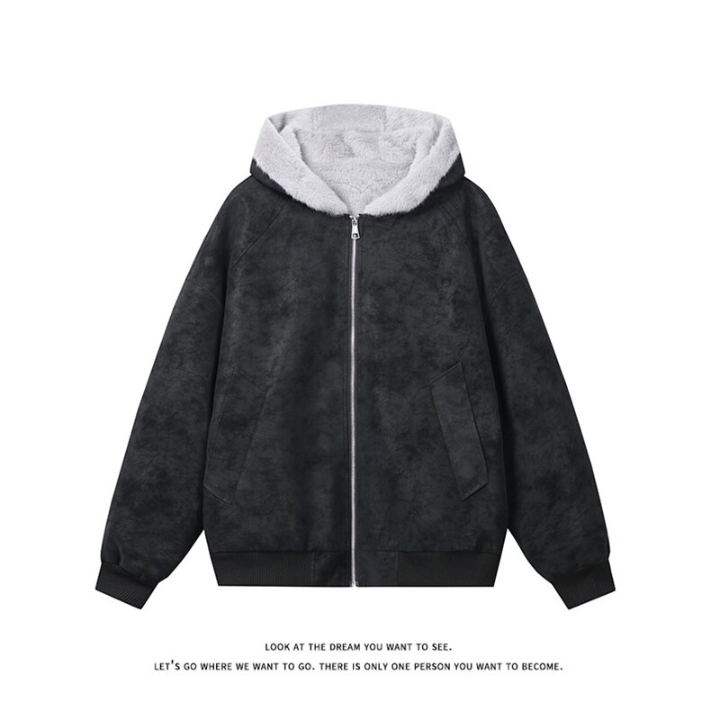 荔枝纹皮座山雕加绒连帽棉服男女同款情侣保暖棉衣MP7826-特价P85,男装棉衣,电商A007