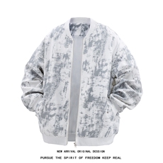 JK5063/P65秋装新款不起球不掉色卫衣男夹克棒球服宽松大码外套，男装夹克，电商A141