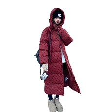 现货主推连帽加厚加长大被子羽绒服外套2C219A-8008-P315-K418，女装羽绒服，2B237