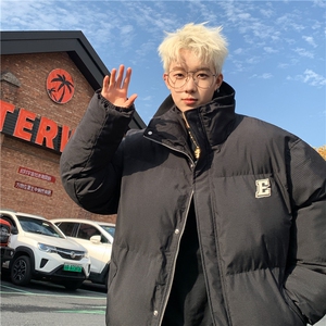 冬新款机理感暗条纹立领棉衣加厚棉袄MY237-P105控148抖音控168图片