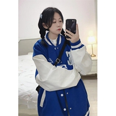 棒球服外套男女春秋新款韩版宽松百搭休闲情侣夹克J613，男装夹克，星座1116A（原606A-3）