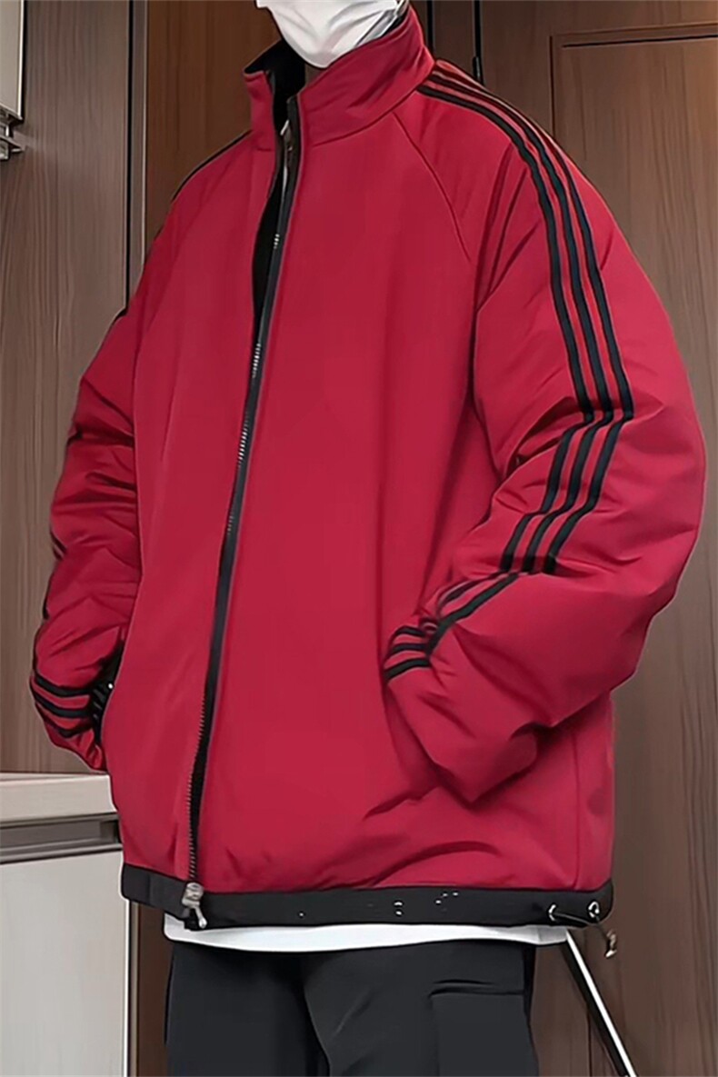 MY189/P95双面穿棉服冬季新款两面穿满天星棉衣宽松百搭加厚棉袄,男装棉衣,电商基地A050