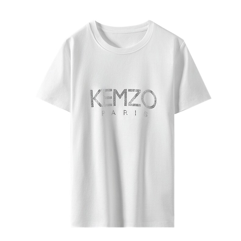 潮牌T恤女纯棉KEN/春夏大字母经典款男款t恤抖音情侣装短袖宽松ZO,女装T恤,元素羊绒