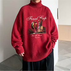 冬季高领毛衣男士加绒加厚翻领男毛线衣MG3369-P55限78加绒+10，男装针织衫/毛衣，电商B370