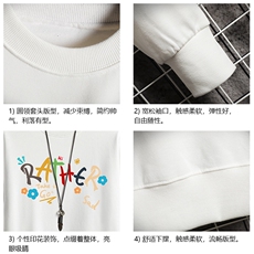 S6301-P28加绒款-P33秋季圆领卫衣男大码韩版宽松长袖外套网格，女装短外套，电商A040A
