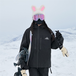 春季户外单双板防水滑雪服男女同款加棉加厚保暖登山服M77-P160图片