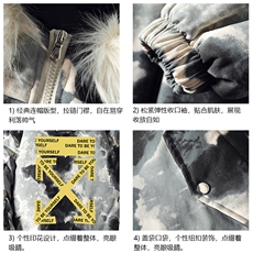 MC49127-P135日系潮衣男大码派克服男工装服外套袄，男装棉衣，电商A040A