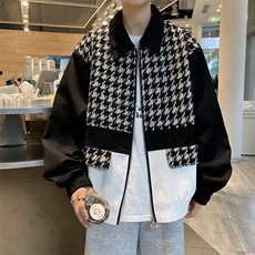 2023新款小香风外套春秋季美式复古潮牌夹克棒球服W7830-P67，男装夹克，星座512-4