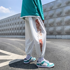 超火纯色男帅气哈伦裤宽松新款青春潮流痞帅休闲裤长裤K970-P28，男装休闲裤，星座512-2